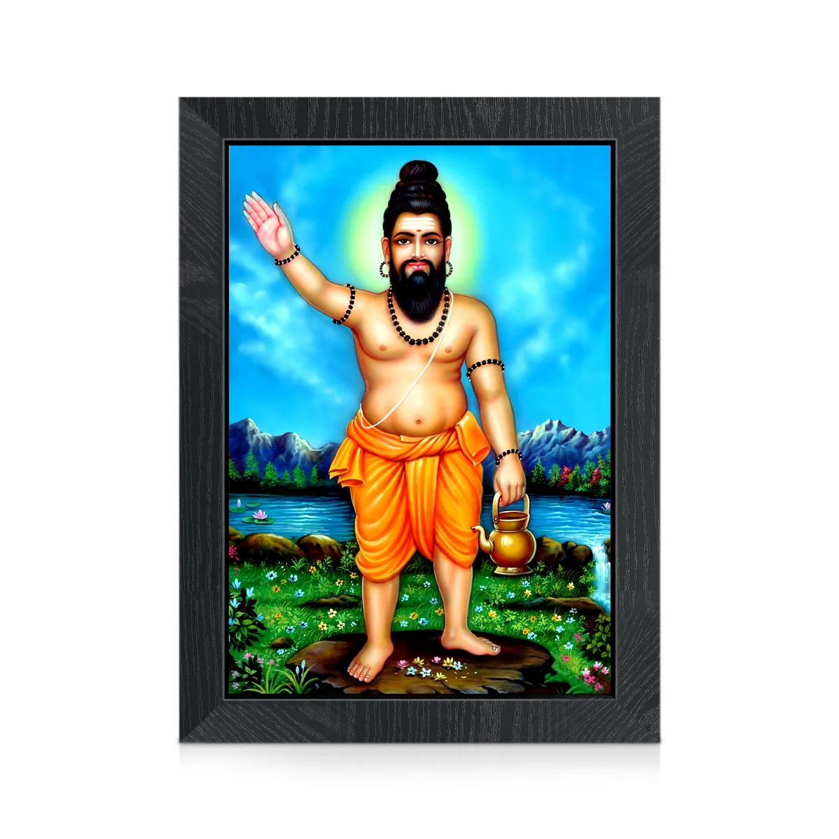 Agathiyar Siddhar Photo Frame | Divine Sage Agastya Maharishi Picture Frame for Home & Pooja Room - Image 3