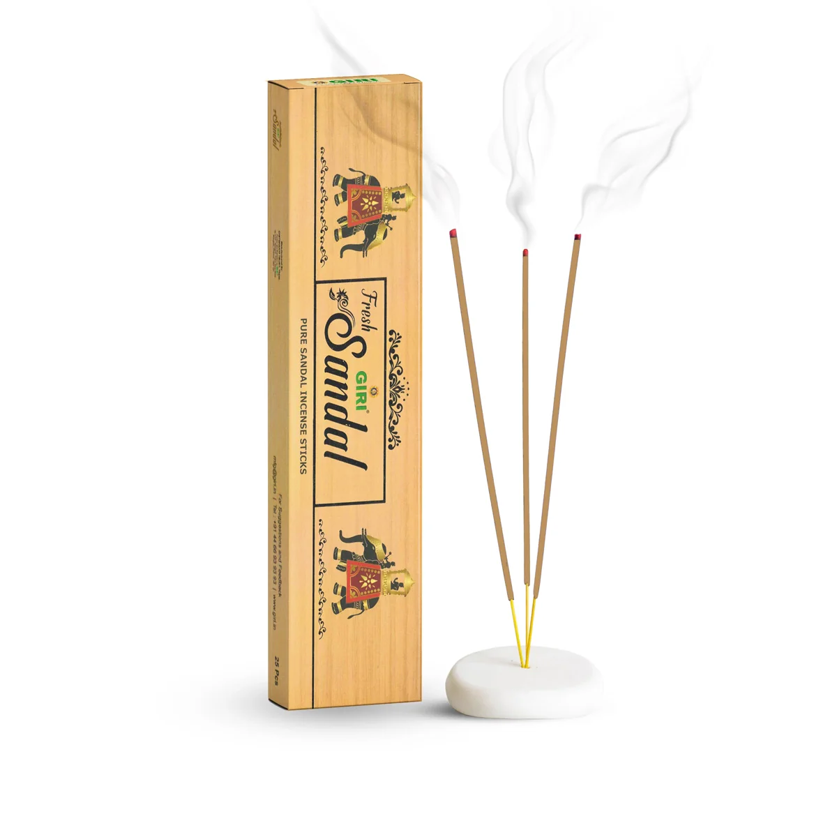 Giri Fresh Sandal Incense Sticks | Agarbatti/ Chandan Fragrance Agarbathi for Pooja - Image 7