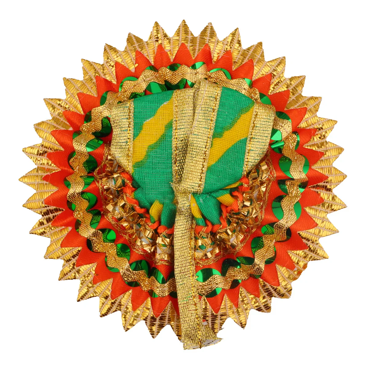 Gol Poshak | Satin with Jari Border Idol Dress/ Janmashtami Special/ Krishnar Dress for Deity