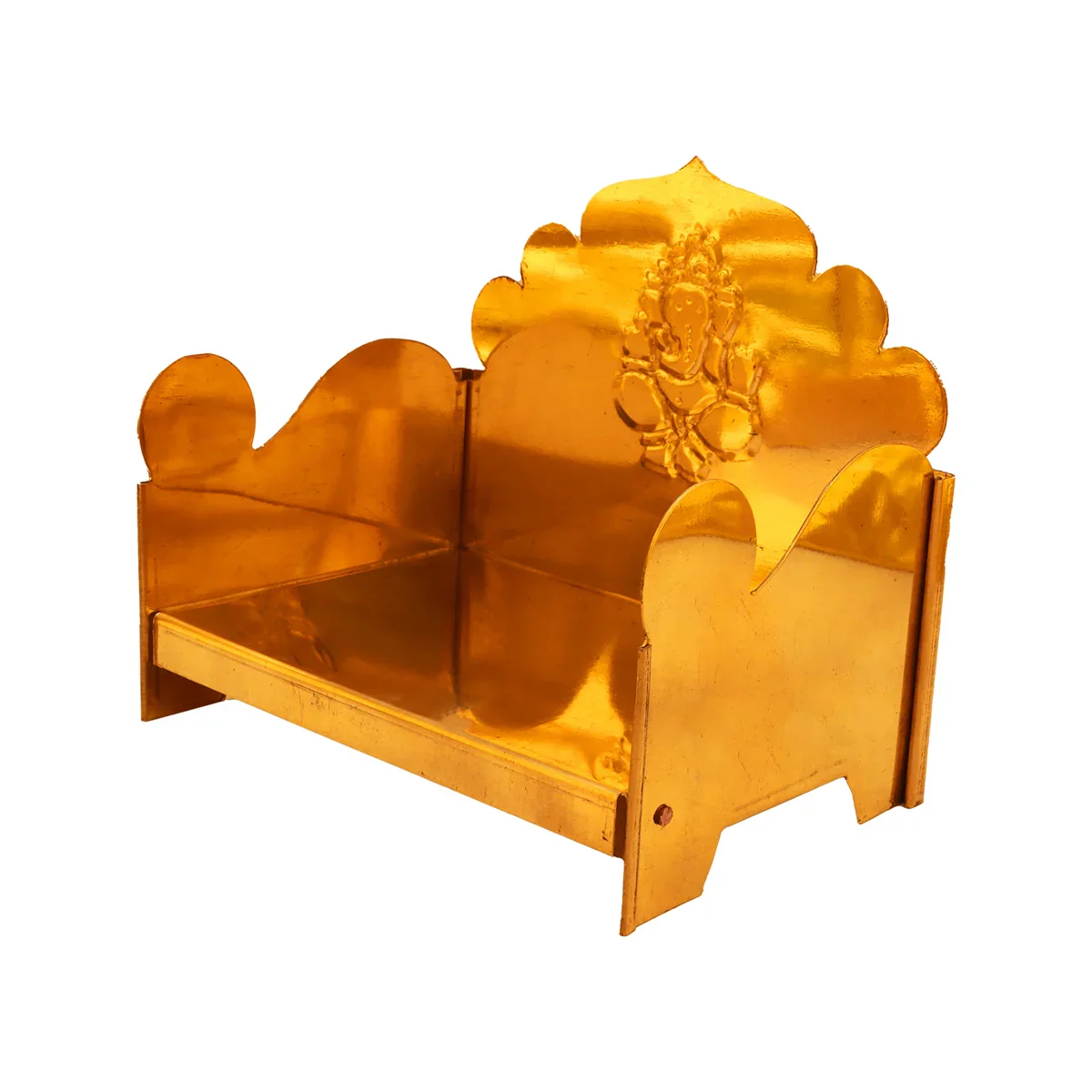 Manai Palagai - 7 x 7.5 x 5 Inches | Brass Chowki/ Patla for Home/ 750 Gms - Image 4