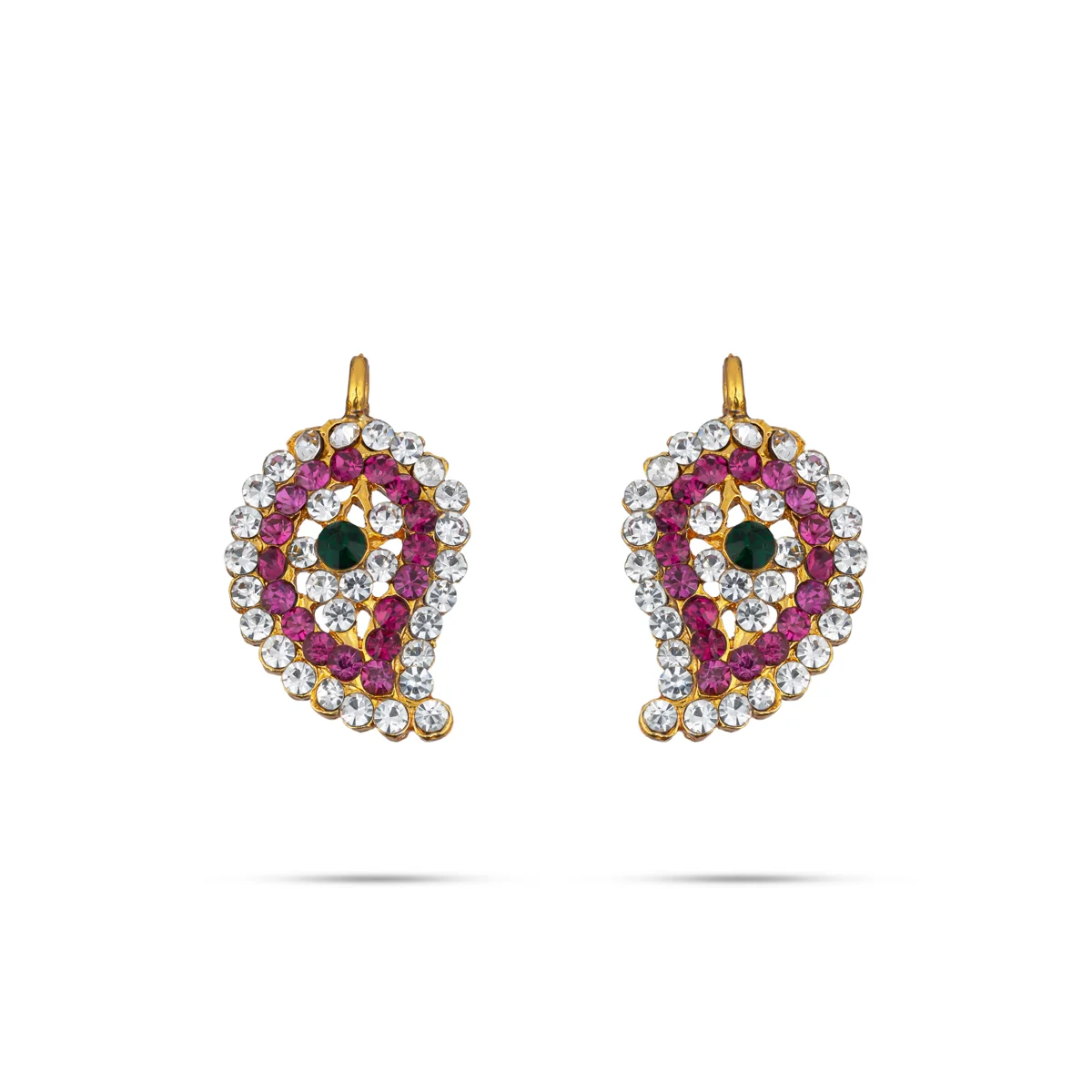 Pottu Thaali - 1.25 x 0.5 Inches | Multicolour Stone Thali Mangalsutra/ Mango Design Mangala Sutra Thali for Deity