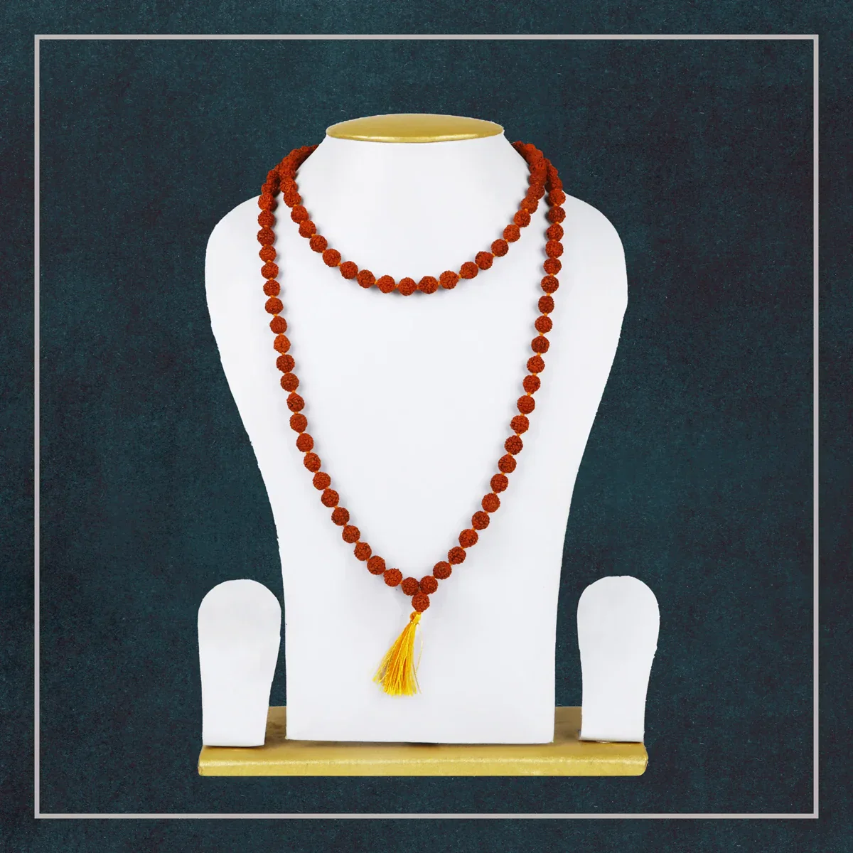 Ruthratcham Malai - 18 Inches | 7 mm Rudraksha Mala/ 108 Beads Kantha Mala for Men & Women - Image 4